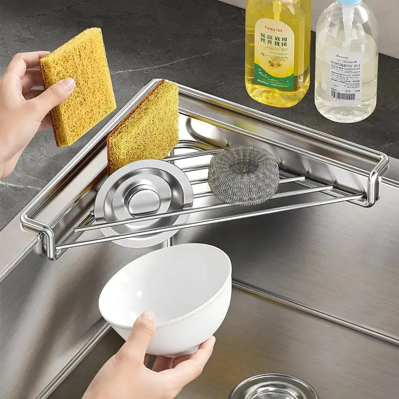 Vssal ·Stainless Steel Corner Sink Shelf