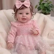 Smiling Reborn Baby Vead 20" Little Infant Girl Heartwarming Gift Timeless Emotional Moments