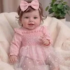 Smiling Reborn Baby Vead 20" Little Infant Girl Heartwarming Gift Timeless Emotional Moments