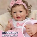 Smiling Reborn Baby Vead 20" Little Infant Girl Heartwarming Gift Timeless Emotional Moments