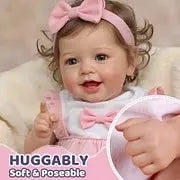 Smiling Reborn Baby Vead 20" Little Infant Girl Heartwarming Gift Timeless Emotional Moments