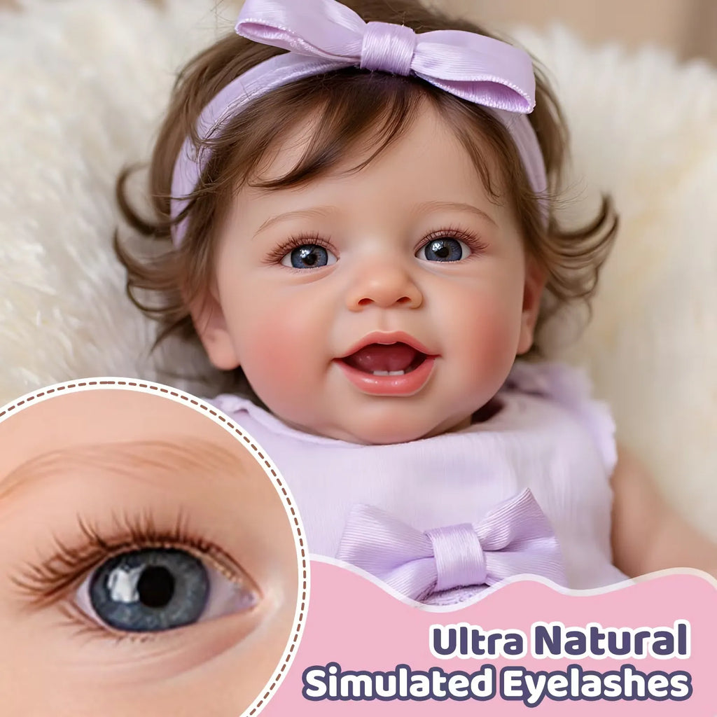 Smiling Reborn Baby Vead 20" Little Infant Girl Heartwarming Gift Timeless Emotional Moments