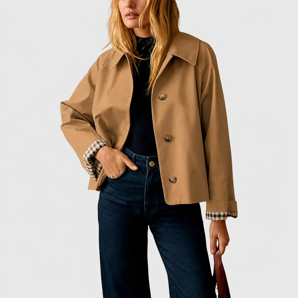Women’s Cropped Trench Coat
