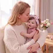 Smiling Reborn Baby Vead 20" Little Infant Girl Heartwarming Gift Timeless Emotional Moments