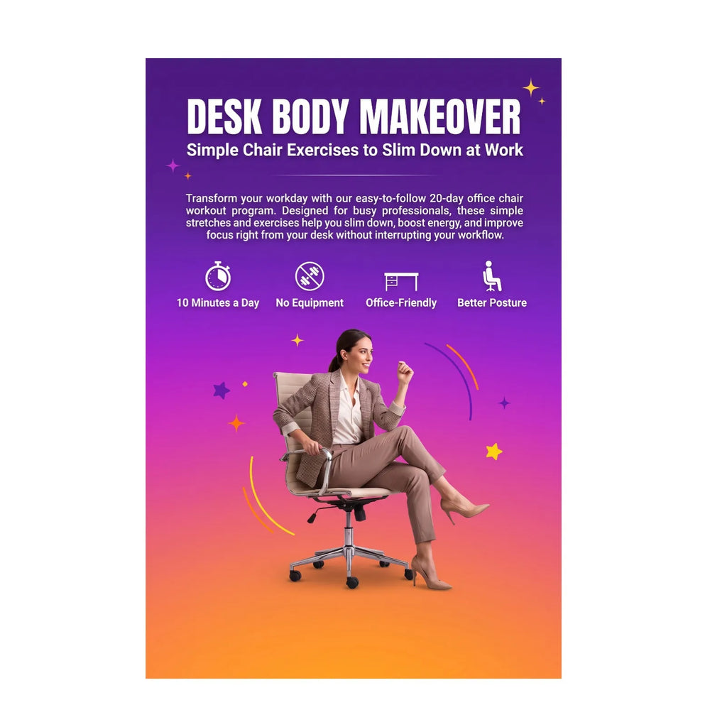 Office Chair Body Shaping Book, Gentle Everyday Movement Guide