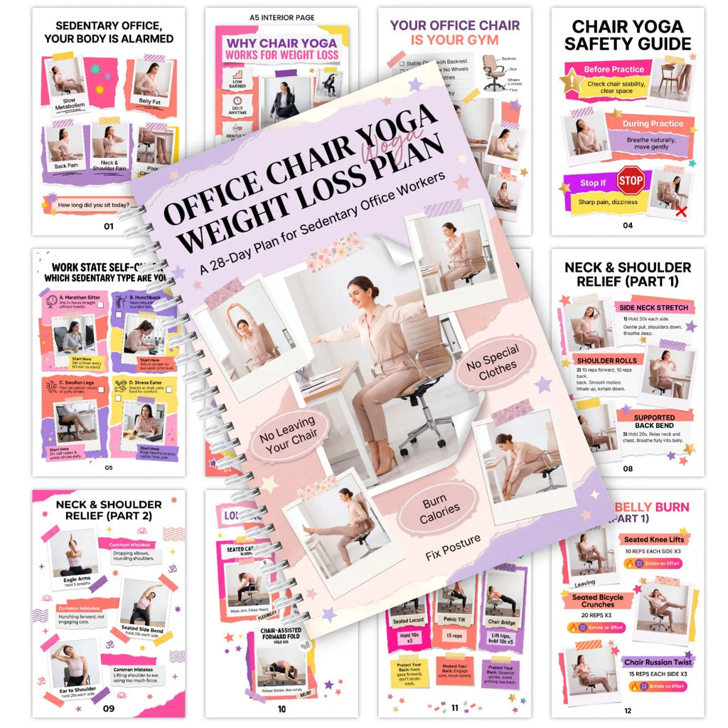 Office Chair Yoga Plan, Step-by-Step Seated Workout Guide