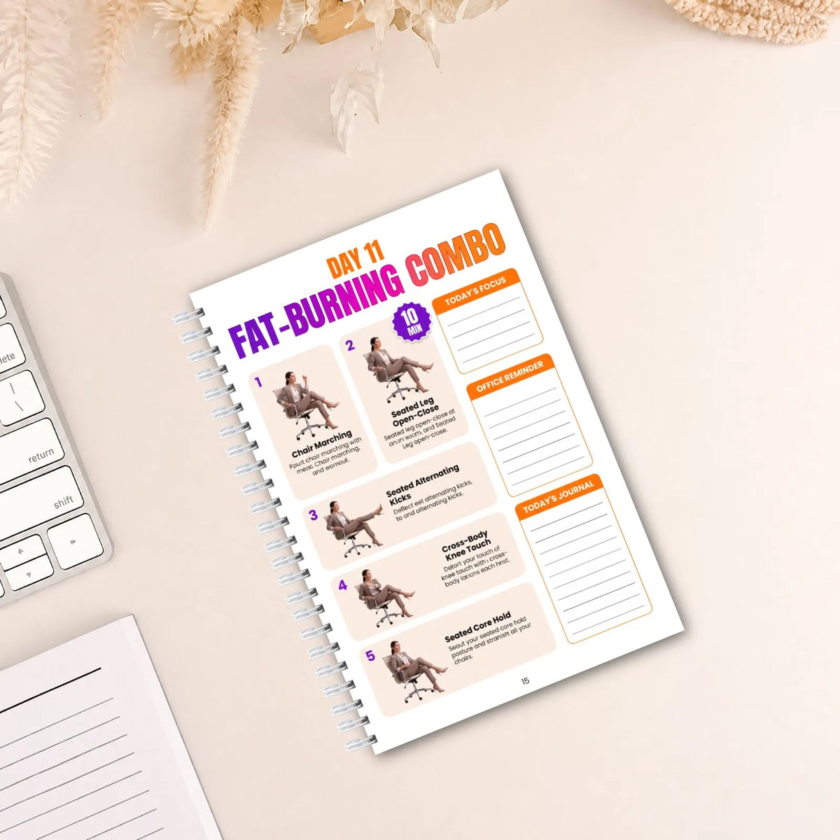 Office Chair Body Shaping Book, Gentle Everyday Movement Guide