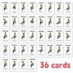 36 Portable Chair Yoga Stretch Cards