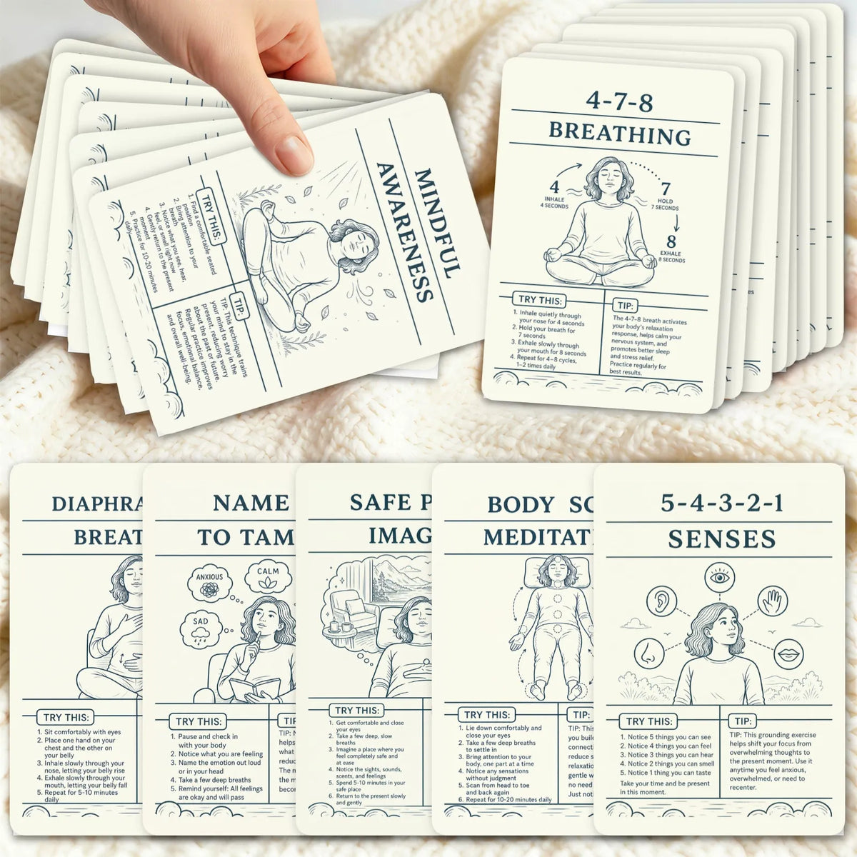 36 Meditation Coping Strategy Cards