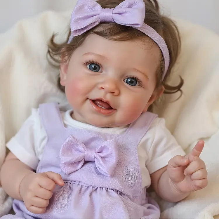 Smiling Reborn Baby Vead 20" Little Infant Girl Heartwarming Gift Timeless Emotional Moments