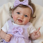 Smiling Reborn Baby Vead 20" Little Infant Girl Heartwarming Gift Timeless Emotional Moments