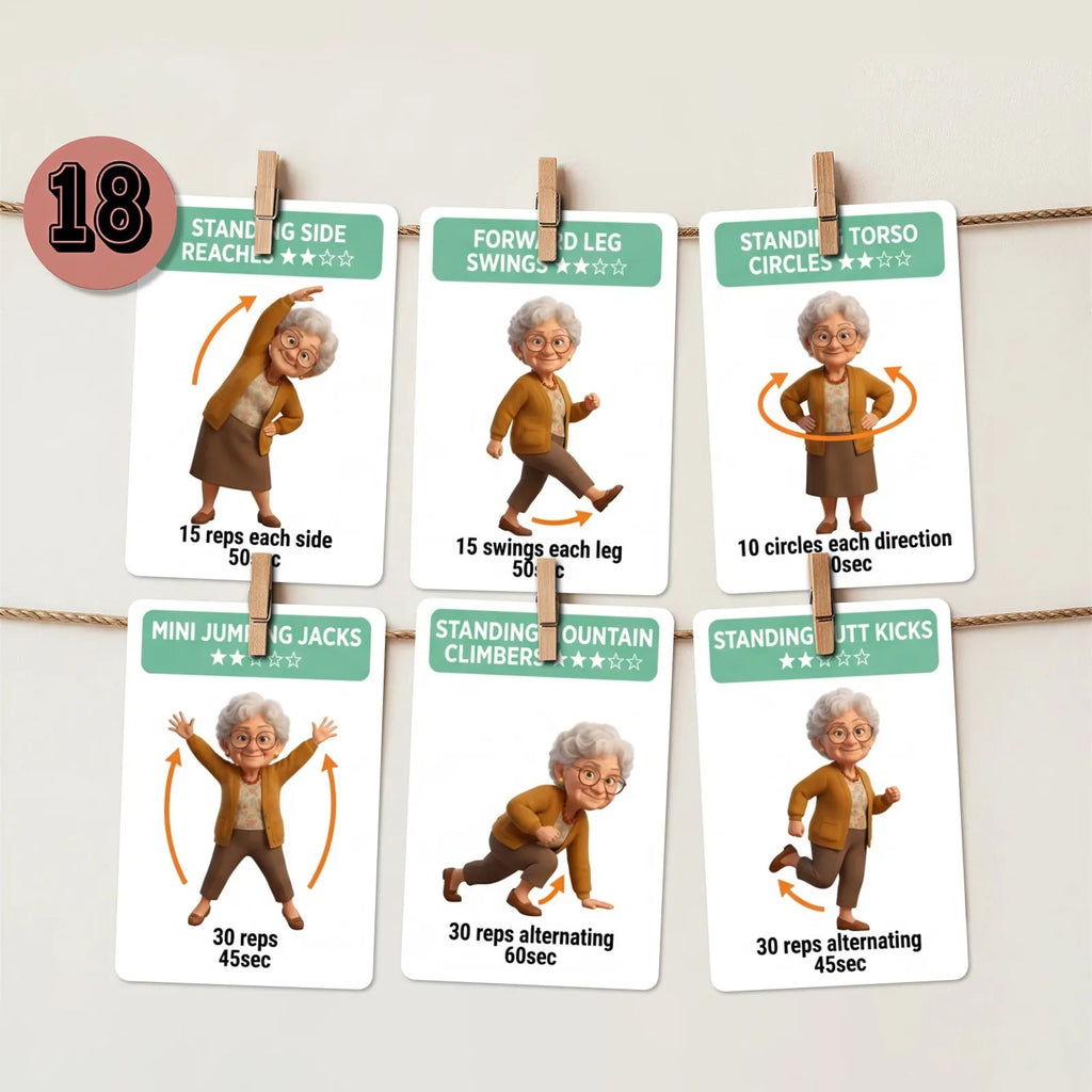 Low-Intensity Health Exercise Training Cards