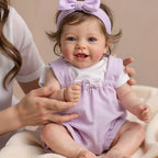 Smiling Reborn Baby Vead 20" Little Infant Girl Heartwarming Gift Timeless Emotional Moments