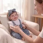 Smiling Reborn Baby Vead 20" Little Infant Girl Heartwarming Gift Timeless Emotional Moments
