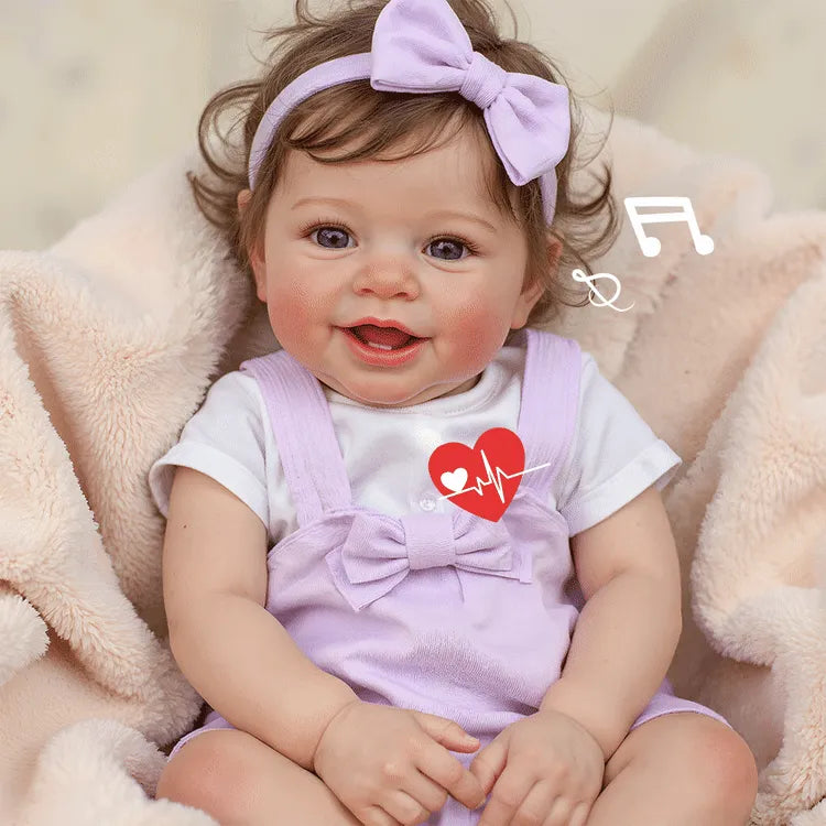 Smiling Reborn Baby Vead 20" Little Infant Girl Heartwarming Gift Timeless Emotional Moments