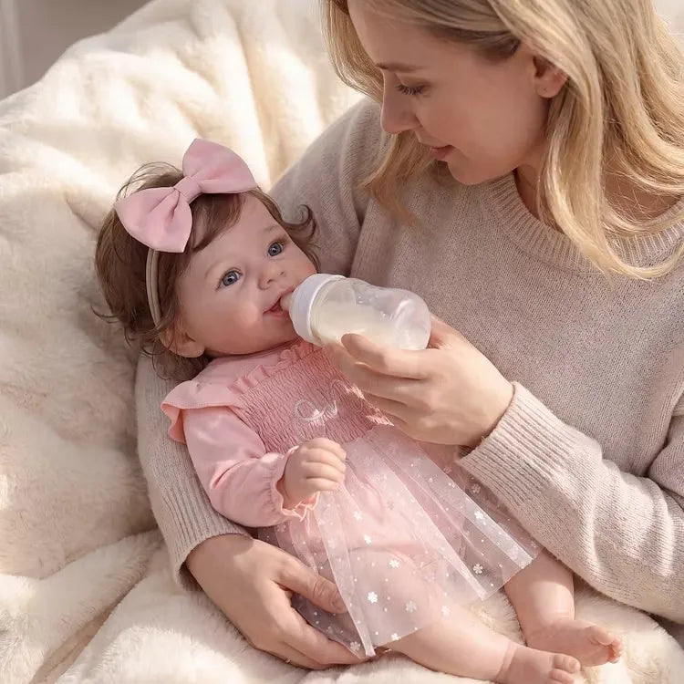 Smiling Reborn Baby Vead 20" Little Infant Girl Heartwarming Gift Timeless Emotional Moments