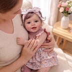 Smiling Reborn Baby Vead 20" Little Infant Girl Heartwarming Gift Timeless Emotional Moments