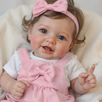 Smiling Reborn Baby Vead 20" Little Infant Girl Heartwarming Gift Timeless Emotional Moments