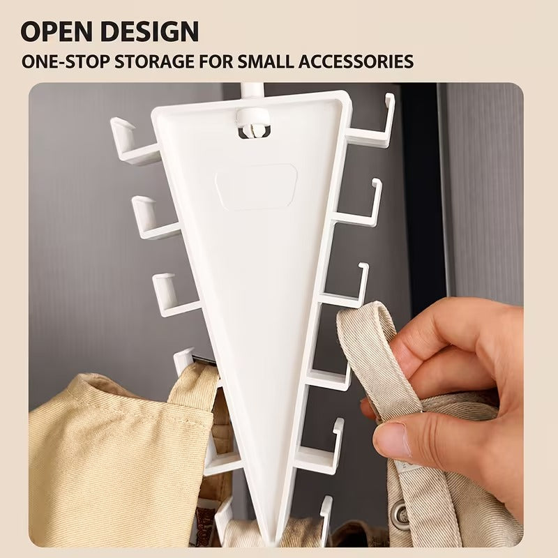 Multi-Functional V-Shaped Double Sided Hanger Storage Rack