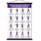 🔥Tai Chi Chair Workout Chart for Seniors (16 x 24 inches)