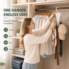 Multi-Functional V-Shaped Double Sided Hanger Storage Rack