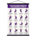 🔥Tai Chi Chair Workout Chart for Seniors (16 x 24 inches)