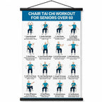 🔥Tai Chi Chair Workout Chart for Seniors (16 x 24 inches)