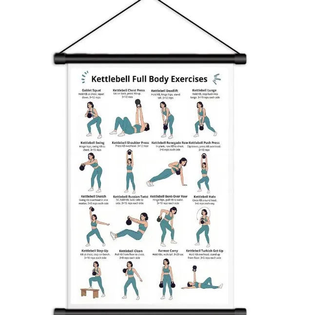 🔥Tai Chi Chair Workout Chart for Seniors (16 x 24 inches)