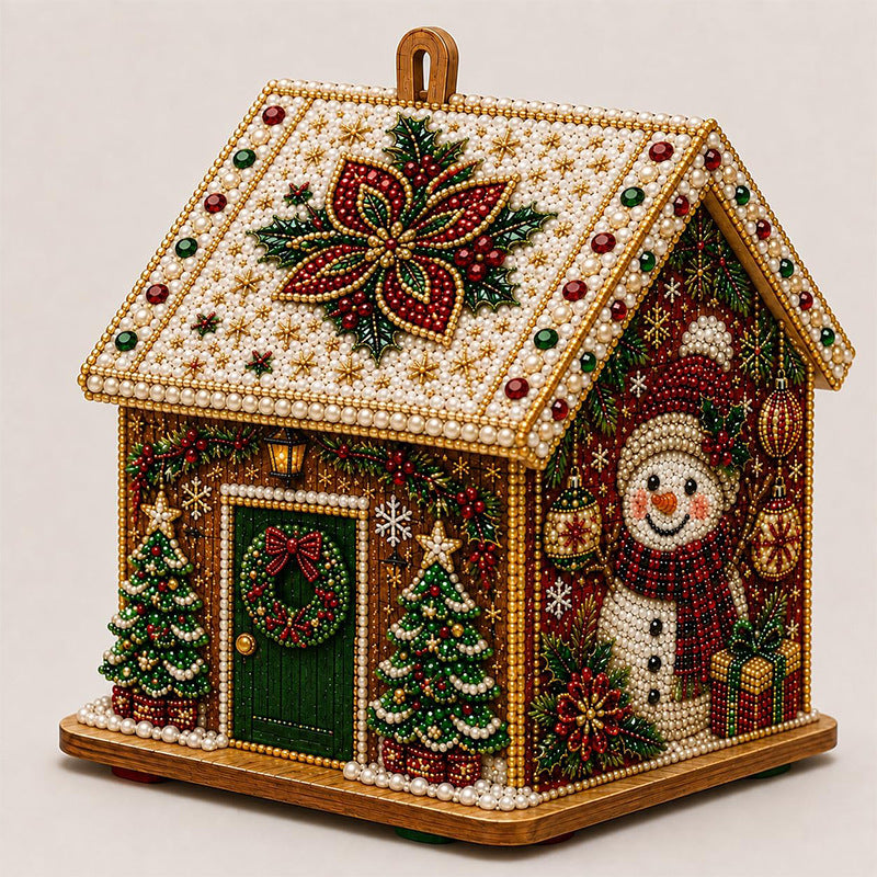 Christmas Diamond Painting Wooden House Kit 5