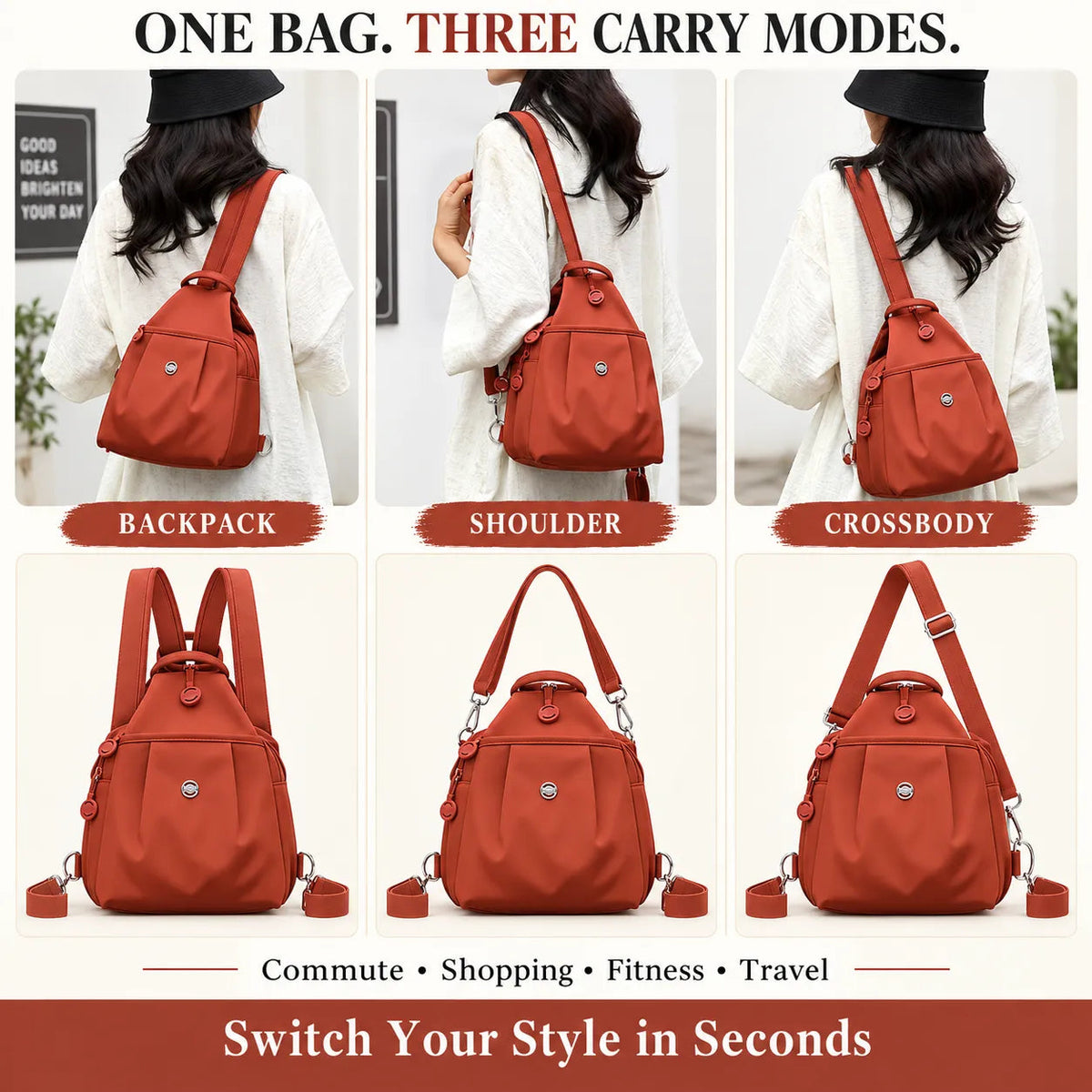 Premium 3 in 1 Anti-Theft Travel Tote Bag🎒