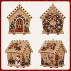 Christmas Diamond Painting Wooden House Kit 3