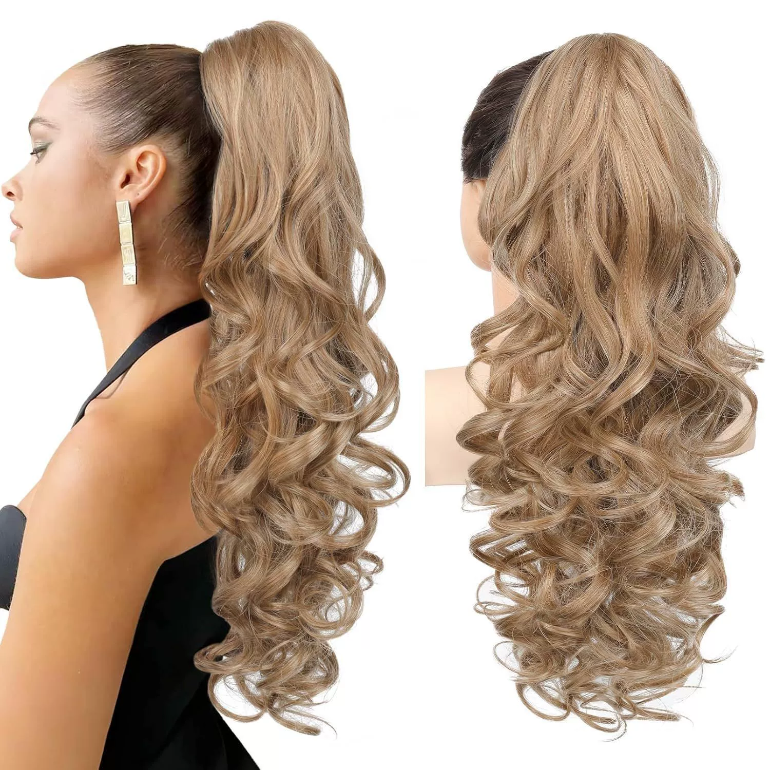 💜Limited time promotion 50%OFF💜Clip-on Wavy Ponytail Extension