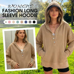 Women's Fashion V-Neck Long Sleeve Hoodie
