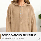 Women's Fashion V-Neck Long Sleeve Hoodie