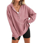 Women's Fashion V-Neck Long Sleeve Hoodie