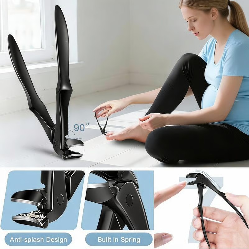 Easy-Grip Curved Nail Clipper for Seniors