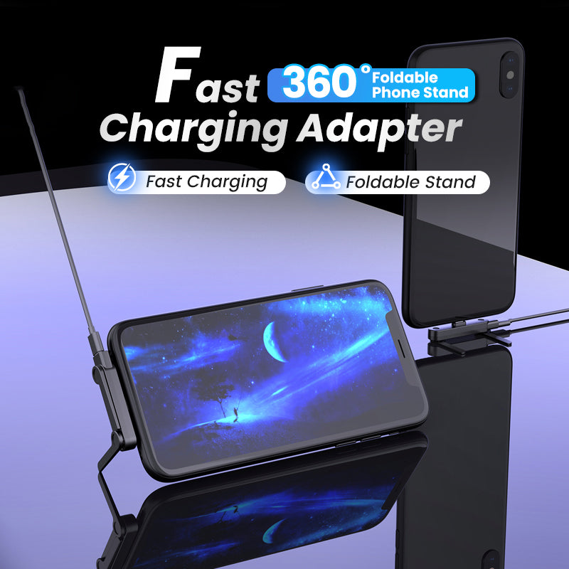 🔥2-in-1 Foldable 360-Degree Fast Charging Phone Stand🔥