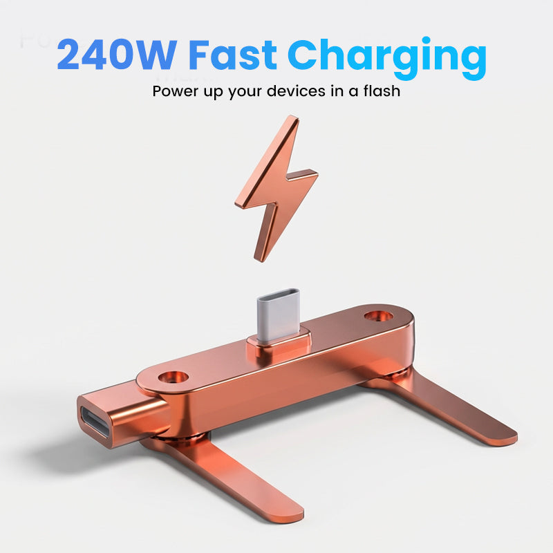 🔥2-in-1 Foldable 360-Degree Fast Charging Phone Stand🔥