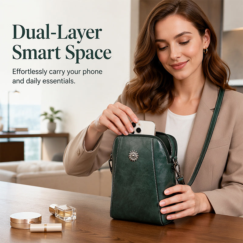🎁Women PU Leather Crossbody Phone Bag