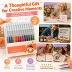 Retractable Glitter Gel Pen Set for Journaling & Drawing
