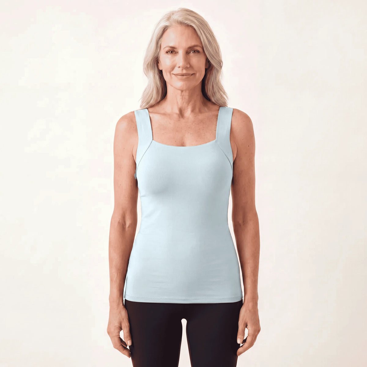Built-in Bra Tank Top, Seamless Padded Sleeveless Top, XS-6XL