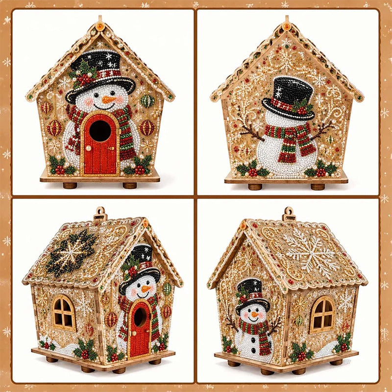Christmas Diamond Painting Wooden House Kit 6